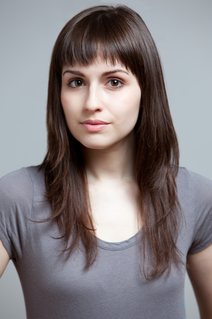 actress headshot taken in studio