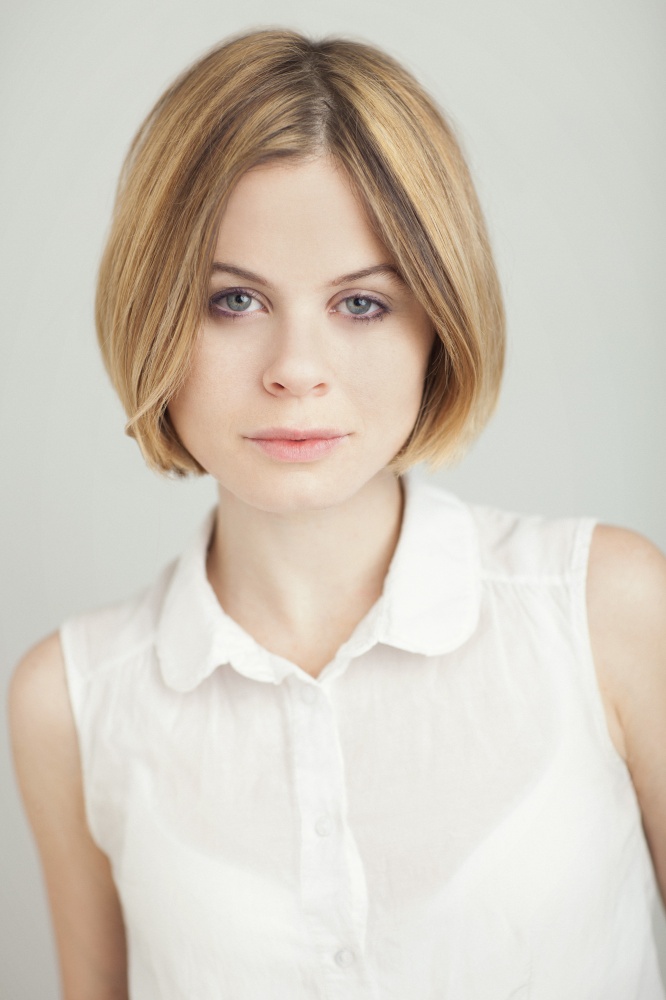 actress headshot taken in studio