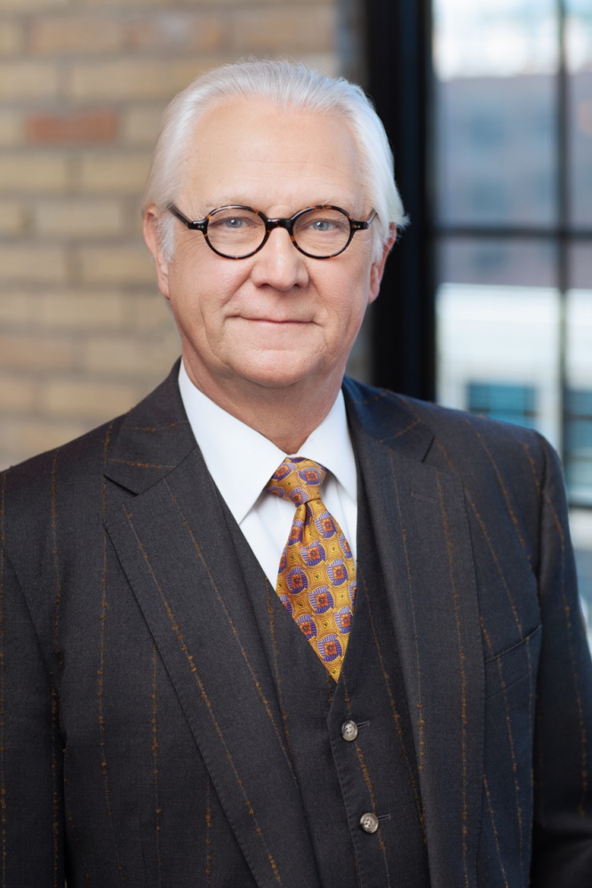 News anchor headshot taken at a corporate office